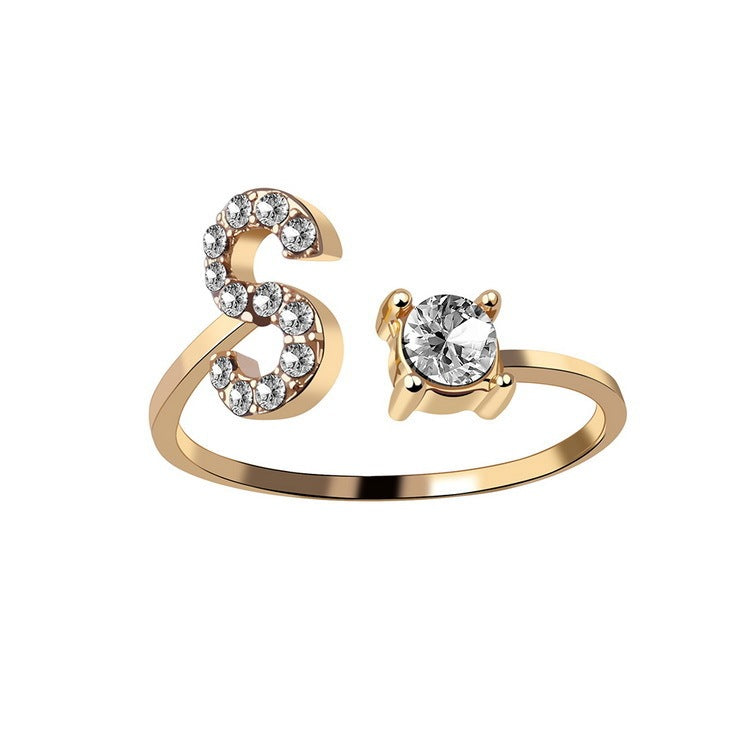 Adjustable Initial Letter Ring