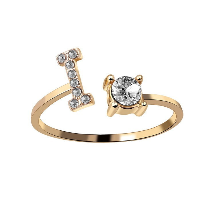 Adjustable Initial Letter Ring